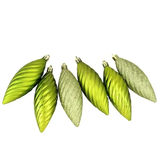 125ct. Green Shatterproof 3-Finish Tropical Christmas Ornaments {6}