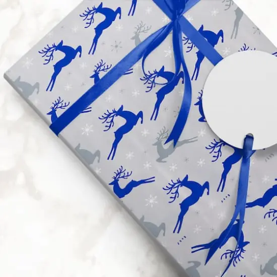 JAM Paper Hopping Reindeer Gift Wrap {5}