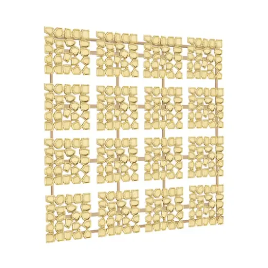 Gold Aluminum Contemporary Wall Decor, 43" x 42" {3}