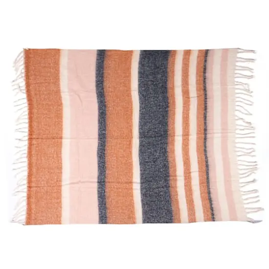 Hello Honey&reg; Multicolor Light Striped Acrylic and Wool Throw Blanket {1}
