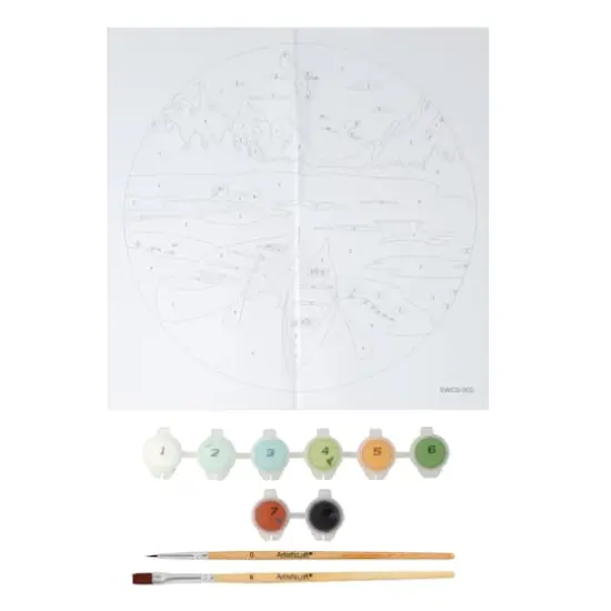 8" Canoe Paint-by-Number Plywood Surface Kit by Artist's Loft&reg; {4}