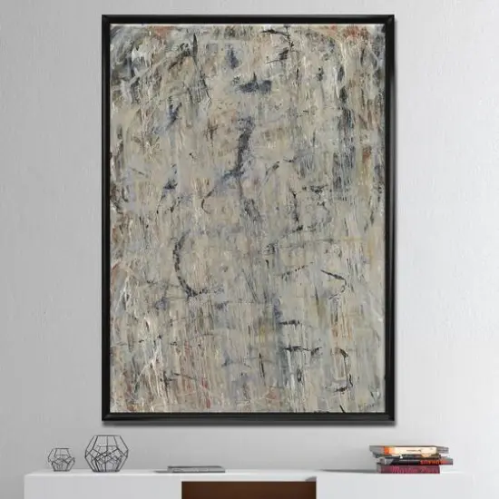 Designart - Rocky Road - Modern & Contemporary Canvas Wall Art in Black Frame {3}