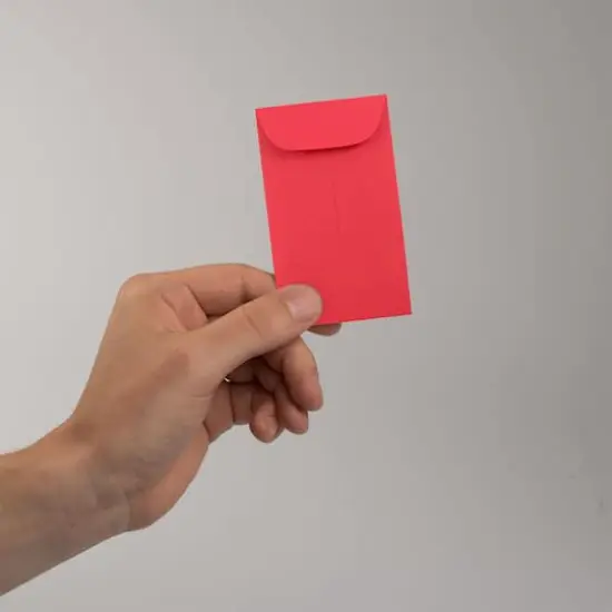 JAM Paper Colored #3 Coin Business Envelopes, 50ct. Red {5}