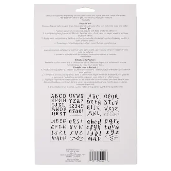 1.5" Whimsy Alphabet Stencils by Craft Smart&reg; {5}