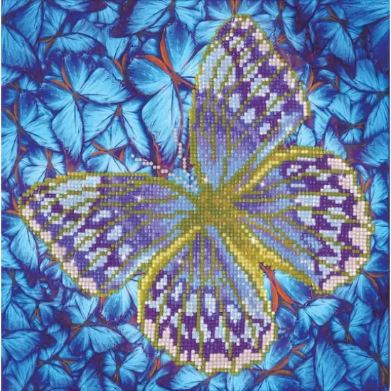 Diamond Dotz&reg; Intermediate Flutterby Silver Diamond Painting Kit {1}
