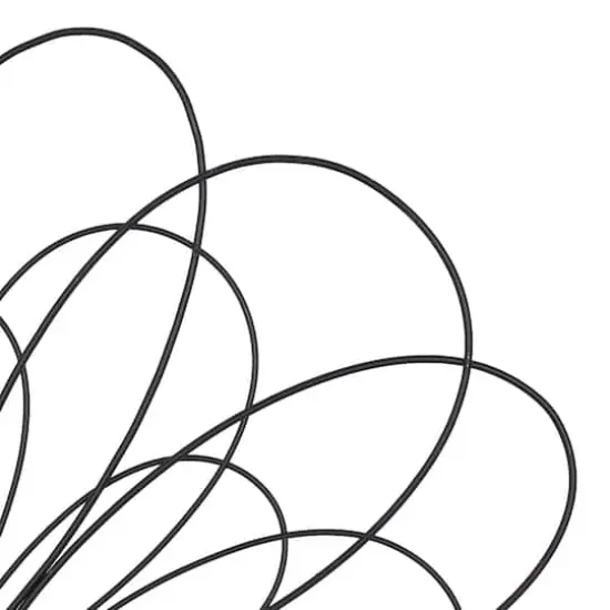 29" Black Metal Modern Floral Wall D&eacute;cor {5}