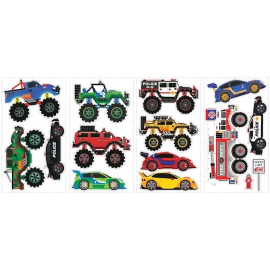 RoomMates Cars & Trucks Peel & Stick Giant Wall Decals {1}
