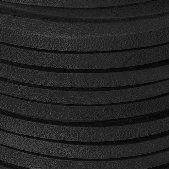 3.1mm Black Square Leather Cord, 2ct. by Bead Landing&trade; {1}