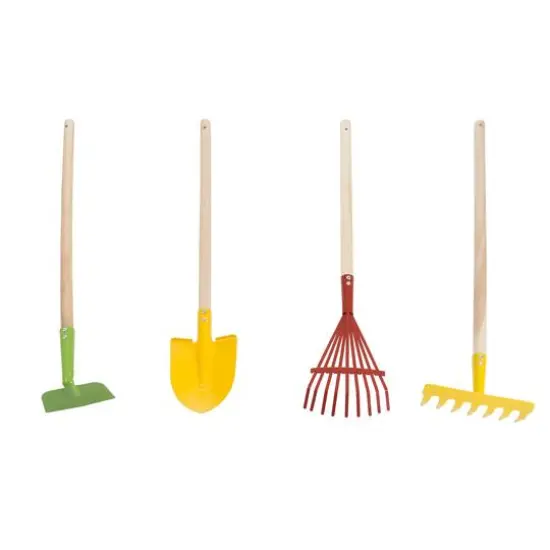 Toy Time Kid&rsquo;s Long-Handled Garden Tool Set {1}