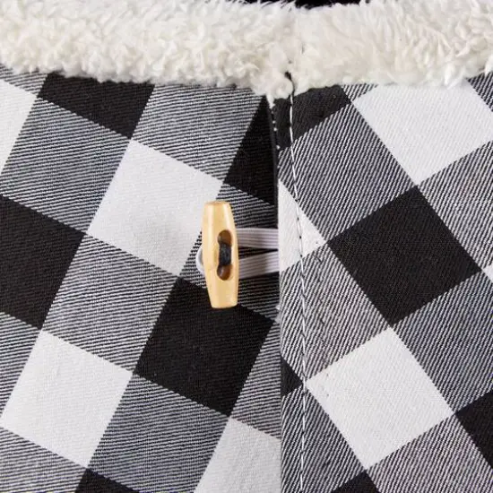 DII&reg; Black & White Buffalo Check Holiday Tree Collar {5}