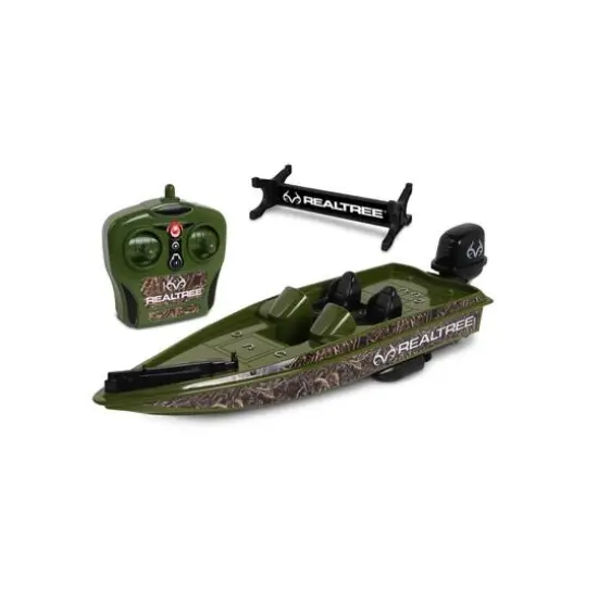 NKOK RealTree&reg; Green Max 5 Camouflage Bass R/C Boat {1}