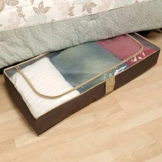 Household Essentials Under Bed Storage Bag Brown {4}