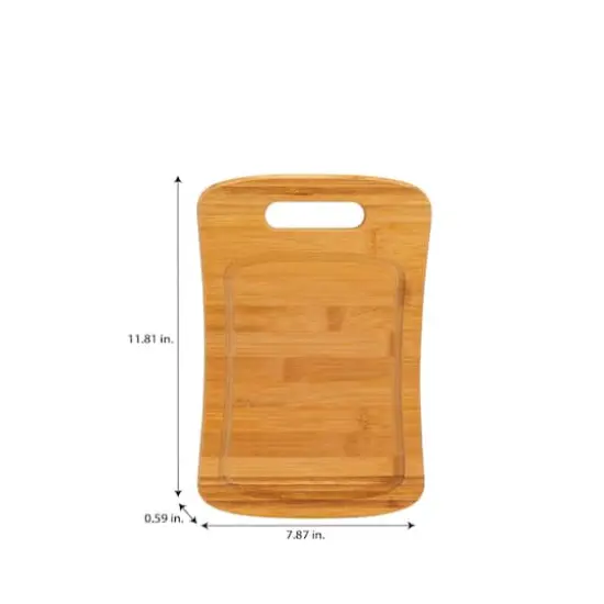 Kitchen Details Medium Curved Bamboo Cutting Board {5}