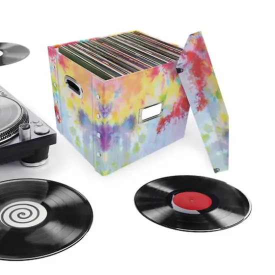 12" Snap-N-Store Tie Dye Vinyl Record Storage Box {2}