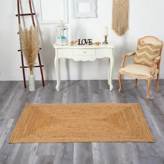 6ft. x 4ft. Handwoven Natural Fiber Beacon Jute Rug {4}