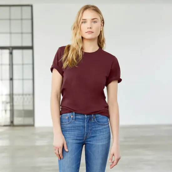 BELLA+CANVAS&reg; Adult Unisex T-Shirt Maroon {3}