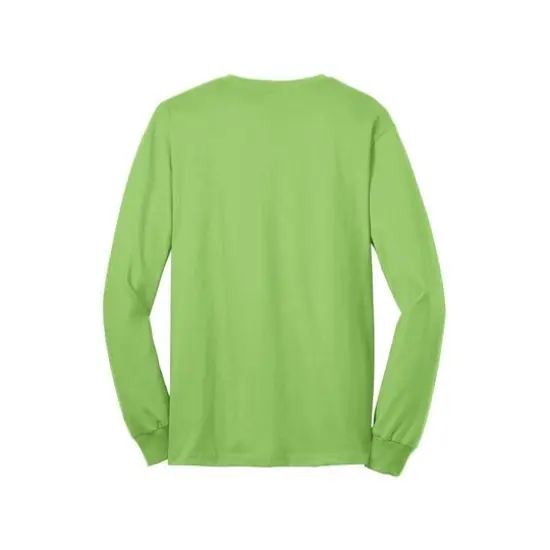 Port & Company&reg; Long Sleeve Adult T-Shirt Lime {4}