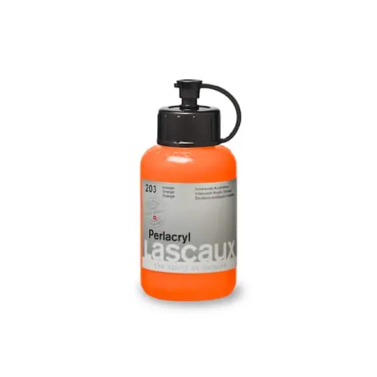 Lascaux Pearlacryl Paint, 85mL 203 Orange {4}