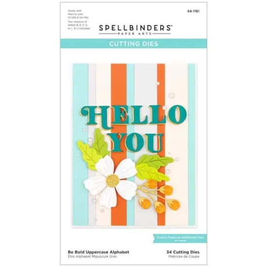Spellbinders&reg; Be Bold Uppercase Alphabet Etched Dies {5}