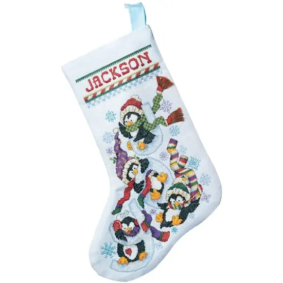 Janlynn&reg; Penguin Joy Counted Cross Stitch Stocking Kit {1}