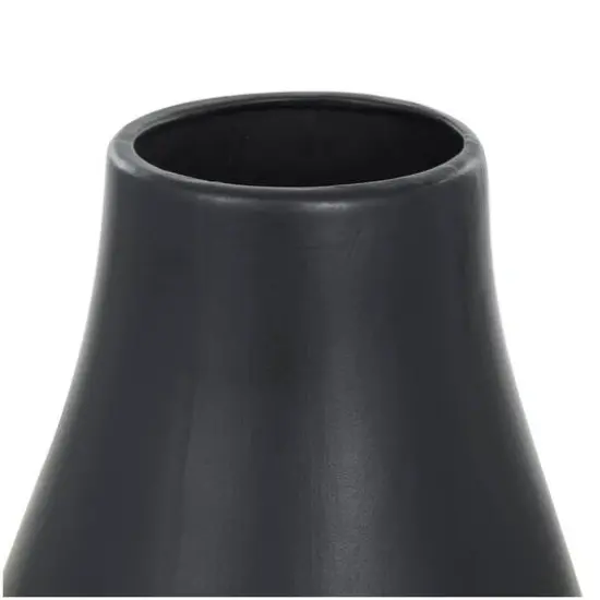 27.5" Ceramic Minimalistic Floor Vase Black {6}