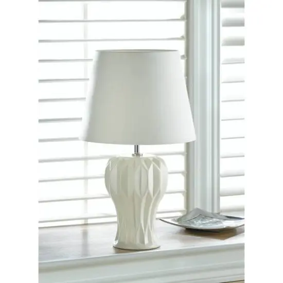 Abstract Curved Table Lamp 10.75" x 10.75" x 18.25" {4}