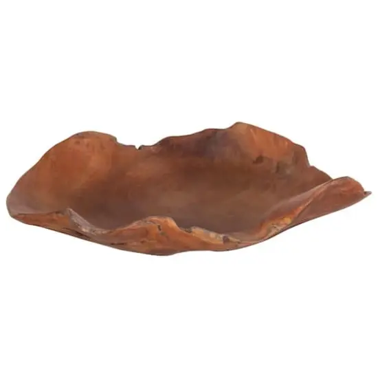 Hello Honey&reg; 19.5" Decorative Hand-Carved Teakwood Bowl {4}