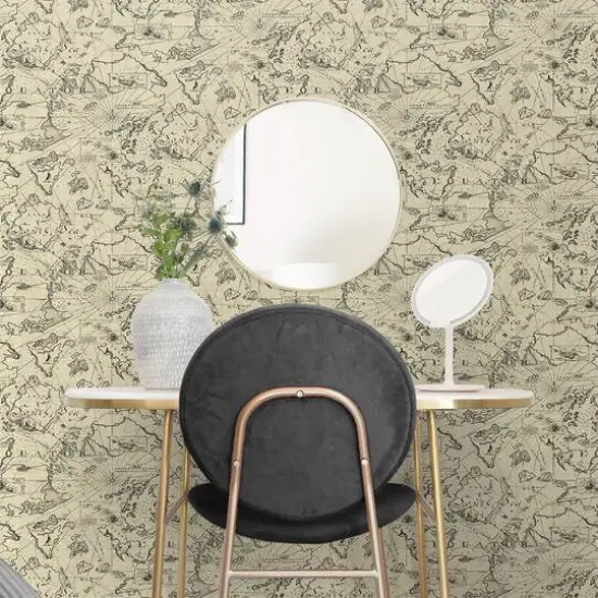 Tommy Bahama&reg; Charted Course Peel & Stick Wallpaper Parchment {8}