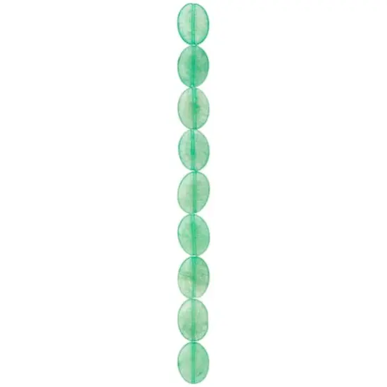 Green Oval Quartzite Beads, 20mm by Bead Landing&trade; {4}