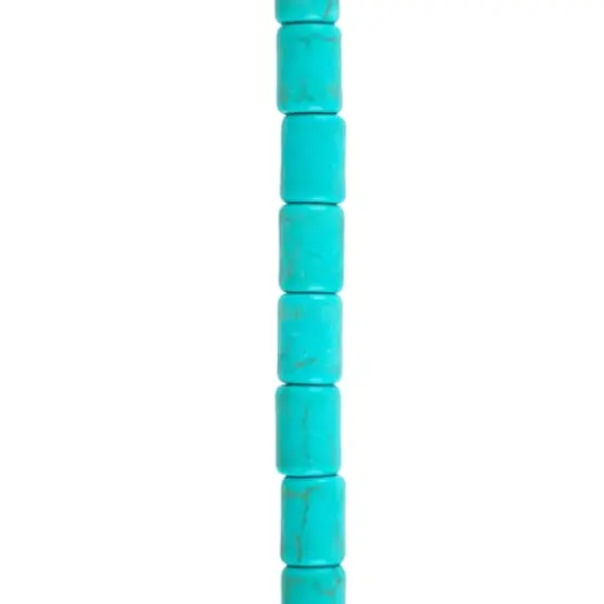 Turquoise Reconstituted Howlite Tube Beads, 8mm by Bead Landing&trade; {1}