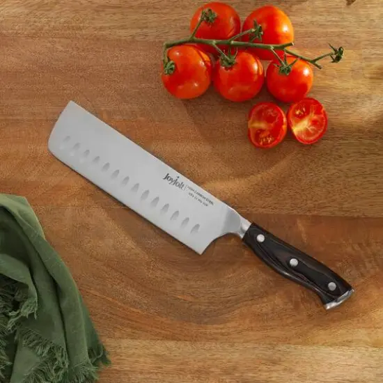 JoyJolt&reg; 7" High Carbon Steel Nakiri Knife {7}
