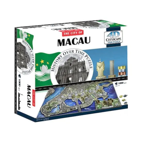 4D&trade; Cityscape Macau, China History Over Time Puzzle&trade; {1}