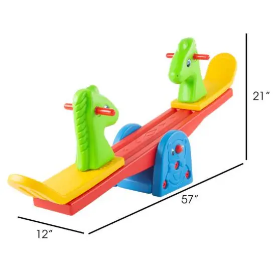 Toy Time Colorful Animal Seesaw {6}