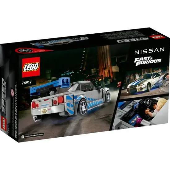 LEGO&reg; Speed Champions 2 Fast 2 Furious Nissan Skyline GT-R (R34) 76917 (319 Pieces) {4}
