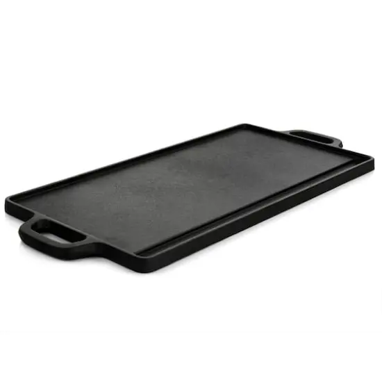 Oster Castaway Pre-Seasoned 18" x 9" Cast Iron Reversible Griddle {5}
