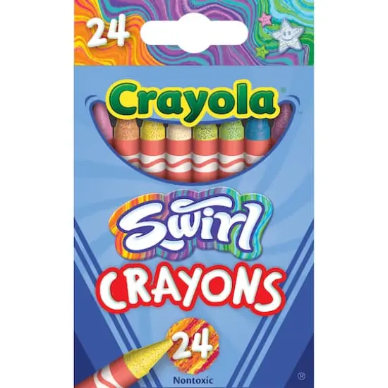 Crayola&reg; SWIRL Crayons, 6 Packs of 24 {3}