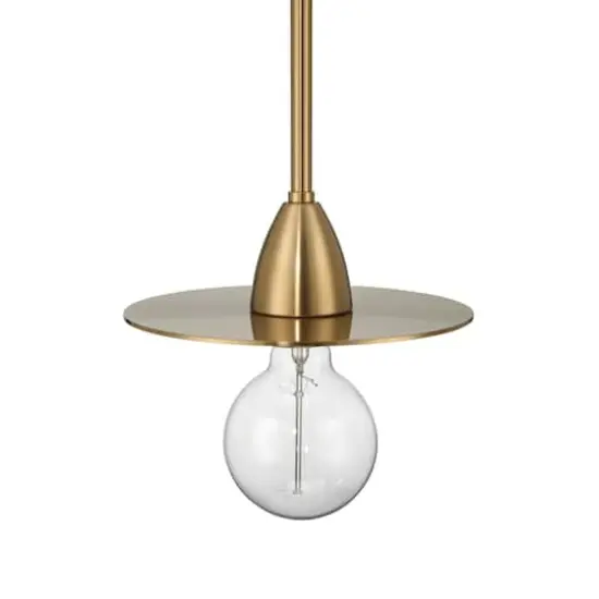 Hello Honey&reg; Daisy Brushed Gold Mini Modern Exposed Bulb Metal Ceiling Light {8}
