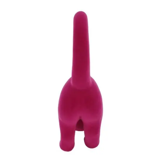 12" Flocked Stretching Halloween Tabletop Cat by Ashland&reg; Hot Pink {6}