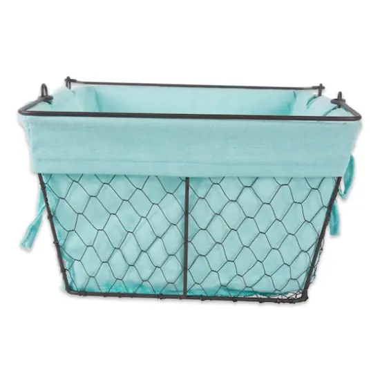 DII&reg; Aqua Chicken Wire Egg Basket {9}