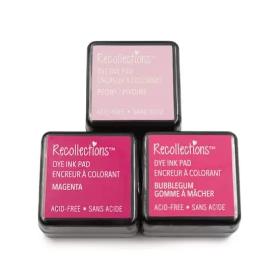Dye Ink Pad Set by Recollections&trade; Magenta/Bubblegum/Peony {4}