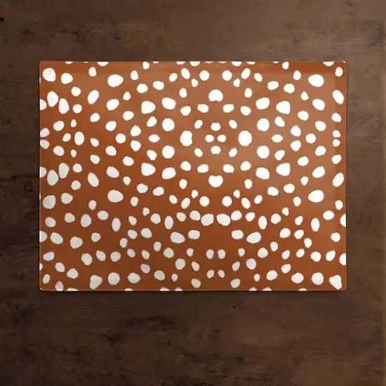 Teracotta Spots 18" x 14" Cotton Twill Placemat {3}