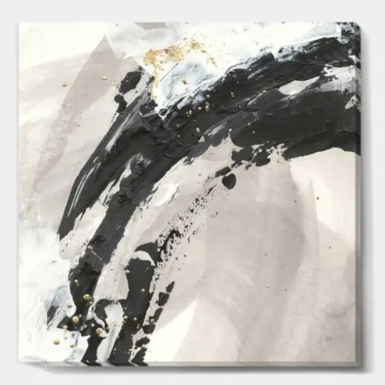 Designart - Glam Painted Arcs IV - Transitional Premium Canvas Wall Art {1}