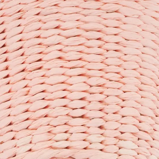 Household Essentials Pink Woven Paper Rope Waste Basket {5}