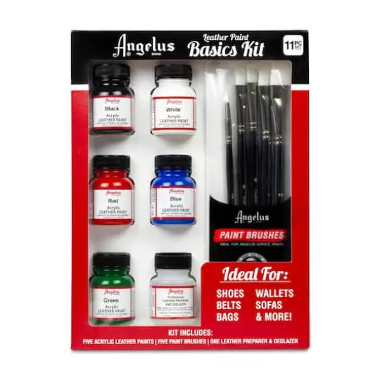 Angelus&reg; Acrylic Leather Paint Basics Kit {1}