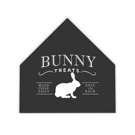 Bunny Treats 2 12" x 12" House Shaped Canvas {1}
