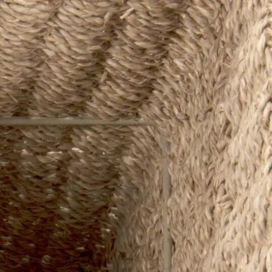 Household Essentials Seagrass & Corn Husk Wicker Stair Basket  {7}