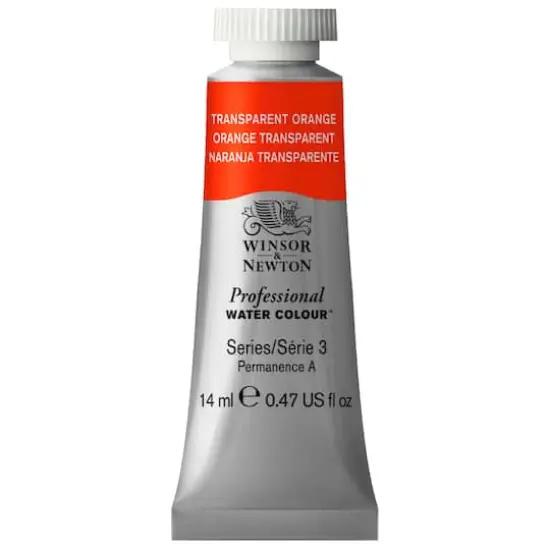 Winsor & Newton&reg; Professional Water Colour&trade; Paint Tube, 14mL Transparent Orange {1}