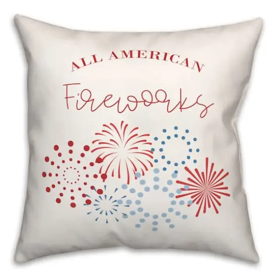 All American Fireworks Throw Pillow {1}