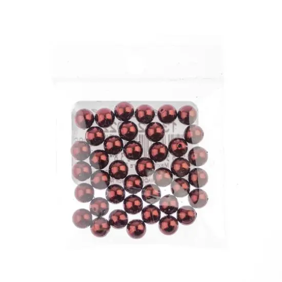 Preciosa Maxima 6mm Glass Nacre Pearls, 40ct. Bordeaux {3}