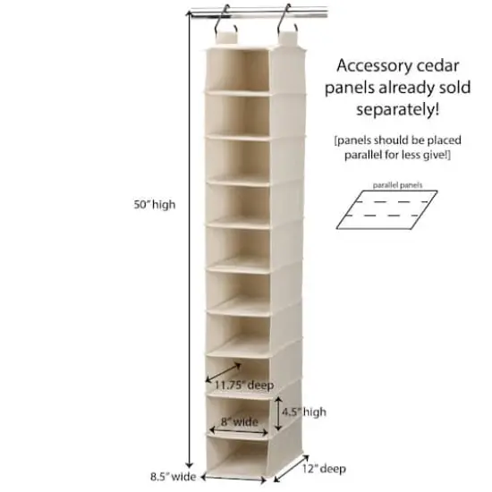 Household Essentials 50" Hanging Shoe Organizer {5}